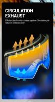 Kapvoe-Gafas de esquí fotocromáticas para hombre y mujer, máscara antiniebla para Snowboard, Kit de gafas de protección UV400, gafas de nieve, moto de nieve, Invierno - details 14