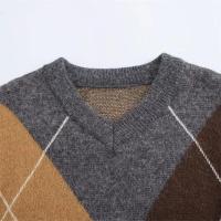 2024 otoño nuevo invierno mujer Casual moda Slim Fit versátil melocotón corazón cuello a cuadros suéter de manga larga - details 3
