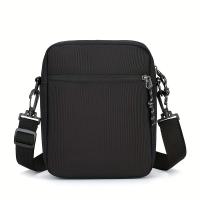 1 bolso cruzado Oxford para hombre, estilo deportivo informal con estampado de calavera, correa ajustable, mochila con múltiples compartimentos, forro de poliéster, cierre de cremallera, bolso de hombro para viajes diarios - details 5