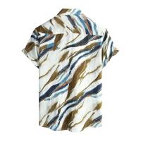 Camisa hawaiana de manga corta con estampado 3D de roles informales para hombre, botones, TRCAL, playa - details 2