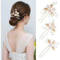 Pinzas para el Cabello de Boda para Mujer, Accesorios nupciales para el Pelo, 3 piezas - details 2