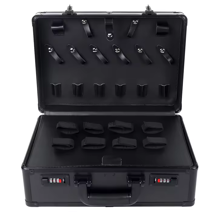 Kit de Almacenamiento de Herramientas de Peluquería Grande Negro 40*28*16cm - 1
