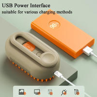 Cepillo de Aseo para Mascotas Recargable USB 3-en-1 Peine de Masaje Caliente para Eliminación de Pelo Suelto y Despelado de Mascotas con Diseño Ergonómico Regalo Perfecto para Mascotas - details 6