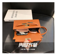 Cerradura texturizada portátil pequeño bolso cuadrado de las mujeres nuevo versátil clásico bolso de mensajero de hombro PU bolso Kelly de moda - details 41