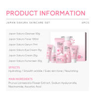 Set de Cuidado de la Piel Sakura de Belleza Kit de 6 Piezas con Limpiador, Toner, Sérum, Crema de Ojos, Esencia Herramientas de Cuidado de la Piel Facial - details 3