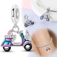 Encanto de Gato de Plata Esterlina 925 Cuentas de Zirconia Cúbica para Hacer Joyas - details 2