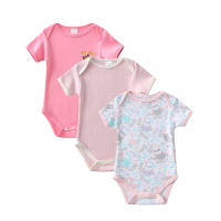 -Mono de manga corta de algodón para bebé, ropa bonita para recién nacido, 3 piezas, Verano - details 4