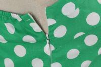 2025 nuevo Hepburn verano Vintage lunares mujeres Halter elegante fiesta 50s 60s Rockabilly Pin Up túnica Swing vestido de cola - details 9