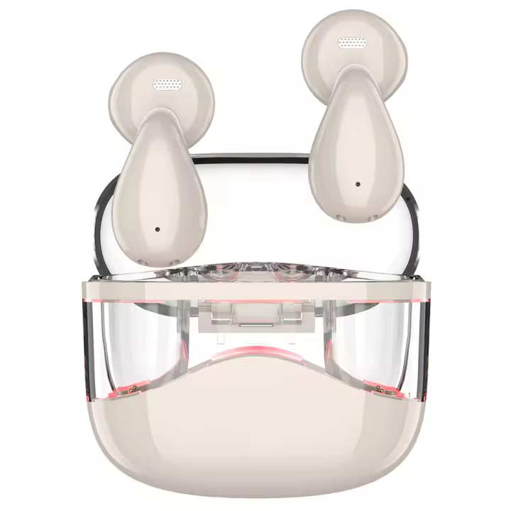 SANLEPUS 2025 Auriculares Inalámbricos, Auriculares Bluetooth 5.4 con Micrófono Estéreo HD HiFi, Control Táctil, Auriculares para Juegos, Carga Rápida USB-C, Ajuste Cómodo, Compatible con Android y iPhone - 1
