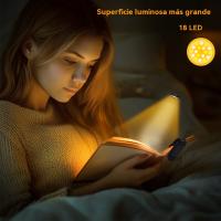 Nuevo clip libro luz lectura escritorio lámpara aprendizaje ojo lámpara LED tres colores oscurecimiento plegable creativa noche luz usb carga - details 3