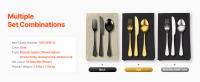 SucceBuy Juego de cubiertos de acero inoxidable, acabado espejo, apto para lavavajillas, utensilios para cocina, comedor, con cuchillo, tenedor, cuchara - details 7