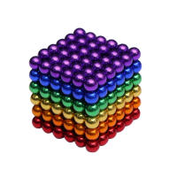 Bolas magnéticas 3D de escritorio para aliviar el estrés, juguetes educativos de aprendizaje, cubo mágico, 222 piezas, Original - details 12