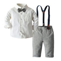 Camisa blanca de algodón de manga larga para niños, pantalones, vestido floral, traje de invierno para niños, ropa de otoño e invierno - details 0