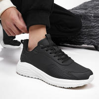 Zapatillas de deporte con amortiguación de cuero zapatos para correr casuales ligeros para hombres zapatos para hombres de otoño e invierno - details 11