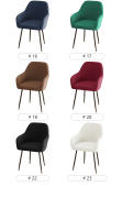 Fundas de silla de vellón polar Sillón elástico de respaldo alto Funda de silla de comedor para oficina Sillas de spandex elástico Funda - details 8