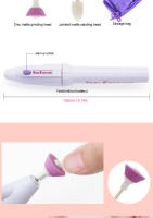 Pulidora de uñas eléctrica, juego de brocas de fresado, bolígrafo de pulido, limas de pulido, removedor de esmalte de Gel - details 2