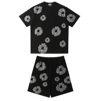 Conjunto de chándal de verano Denim Tears, camiseta y pantalón corto de hip hop unisex - details 15
