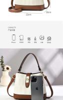 Bolso de hombro diagonal de gran capacidad para mujer de alta gama, cierre de cremallera moderno, diseño y producción 21419 PU - details 13