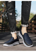 Zapatos de malla tejida con mosca transpirables para hombres, zapatos de tela de suela gruesa de un pedal - details 4