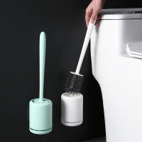 Juego De Cepillo De Inodoro Sin Fijación Base Larga Y Mango Largo Accesorios De Baño Material PP Para Limpieza Doméstica - details 1