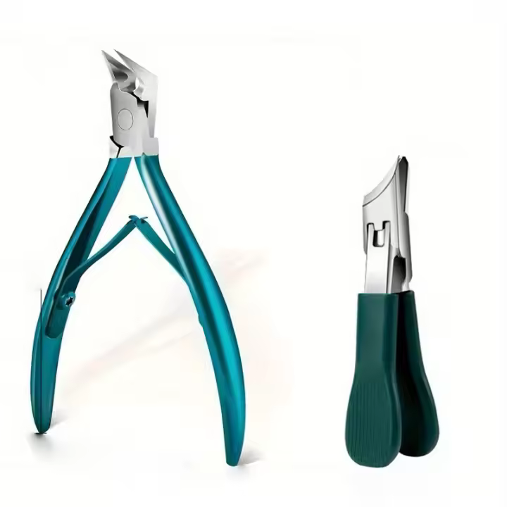 Cortauñas para uñas encarnadas, cortauñas gruesas para podólogo profesional, con acero inoxidable, 2 uds. - 1