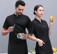 Camisa de trabajo de cocina para restaurante, chaqueta de Chef de manga corta de verano Unisex para hombres y mujeres, uniforme de Chef de cocina - details 7