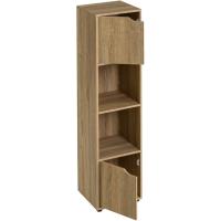 Estantería de Madera, Librería con Puerta y Compartimentos Abiertos, Mueble almacenaje, Organizador,en Color Natural de 119x29x59 cm para Estudio,Dormitorio,Salón, Oficina y Biblioteca - details 36