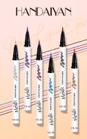 HANDAIYAN Delineador de ojos líquido brillante nacarado de color, pigmento de sombra de ojos metálico, cejas, resistente al agua, arte de labios para fiesta - details 0