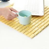 Alfombrilla de asiento fresca de verano, cojín de asiento de bambú con forma de Mahjong de alta ventilación, suministro de sueño para oficina, funda cuadrada para silla de refrigeración, sofá - details 1