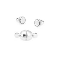 6 juegos de 5MM, 6MM, 8MM, 10MM, 18K, Color dorado, latón, bola ovalada/redonda, collar magnético, pulseras, cierres de conexión, suministros para fabricación de joyas - details 17