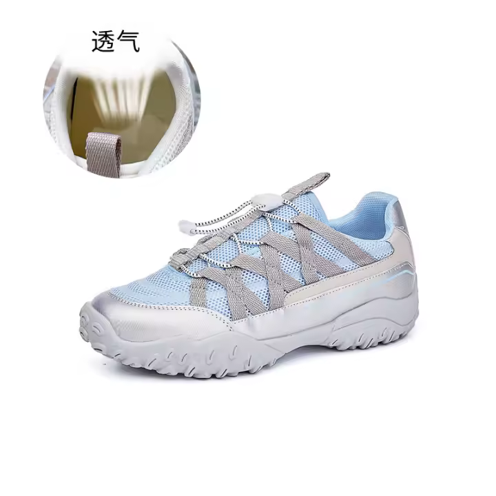 Nuevos Zapatos Blancos Transpirables para Mujer Zapatos Deportivos Casuales de Verano - 1