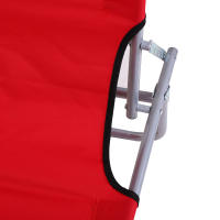 Tumbona de jardín plegable con toldo desmontable y respaldo reclinable regulable para jardín, terraza, camping al aire libre 187x58x36 cm - details 4