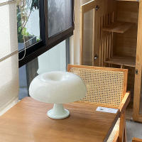 Lámpara de escritorio de hongo, decoración nórdica, sala de estar simple, mesita de noche, lámpara de escritorio creativa USB - details 3