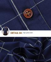 Nueva marca de moda Camisa de cuadros de algodón Camiseta slim fit para hombre camisa social para hombres de manga larga negocios camisas hombre m-5xl - details 14