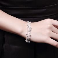 Andara Pulsera de Plata Esterlina  con Cadena de Serpiente y Cuentas Redondas - details 1