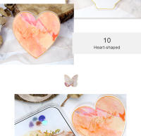 Tablero de Paleta de Acrílico para Uñas Arte Clavo 1PC Herramienta de Manicura para Mezcla de Colores Mostrador de Exhibición de Piedra de Resina de Moda - details 6