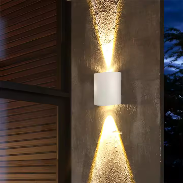 RXUNS Luces de Pared Modernas Impermeables Lámpara LED de Aluminio para Interiores y Exteriores para Baño, Dormitorio, Sala de Estar, Jardín - 1