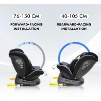 Silla de Coche Giratoria 360 con , 40-150cm (0~36kg), Aprox. 0-12 años (Gris) - details 8