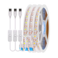 Tira de luces LED para decoración del hogar, cinta de iluminación de fondo de TV, lámpara de 1- 5m, CC de 5V, USB, Blanco cálido, 2835 - details 0