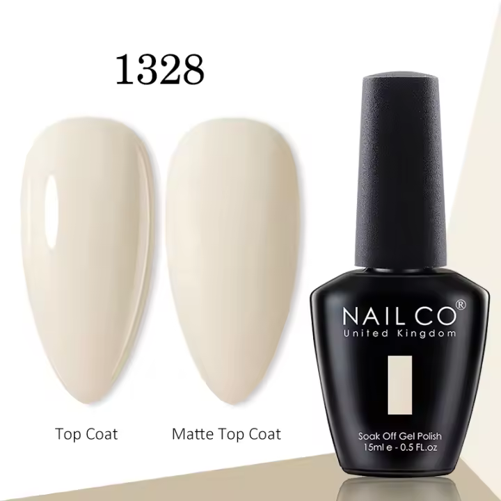 NAILCO-Juego de esmaltes en Gel para uñas, barniz semipermanente UV y LED, capa Base superior mate, diseño artístico, 15ml, 289 colores - 1