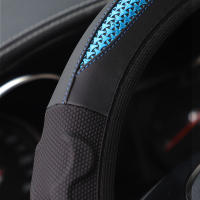 Funda de silicona para volante de coche, estéreo, de cuero, fibra de carbono, sin anillo interior, accesorios para coche, adecuado para 14,5-15 pulgadas - details 6