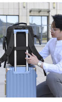 Mochila de viaje de negocios para hombre, morral de gran capacidad con carga USB para ordenador portátil, resistente al agua, 15,6 - details 11