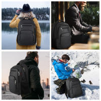 Bolso de hombro para hombre de gran capacidad,Premium Sense,Bolso de hombro de viaje,Negocios,Mochila para portátil,Antirrobo impermeable,Multiusos con puerto de carga - details 6