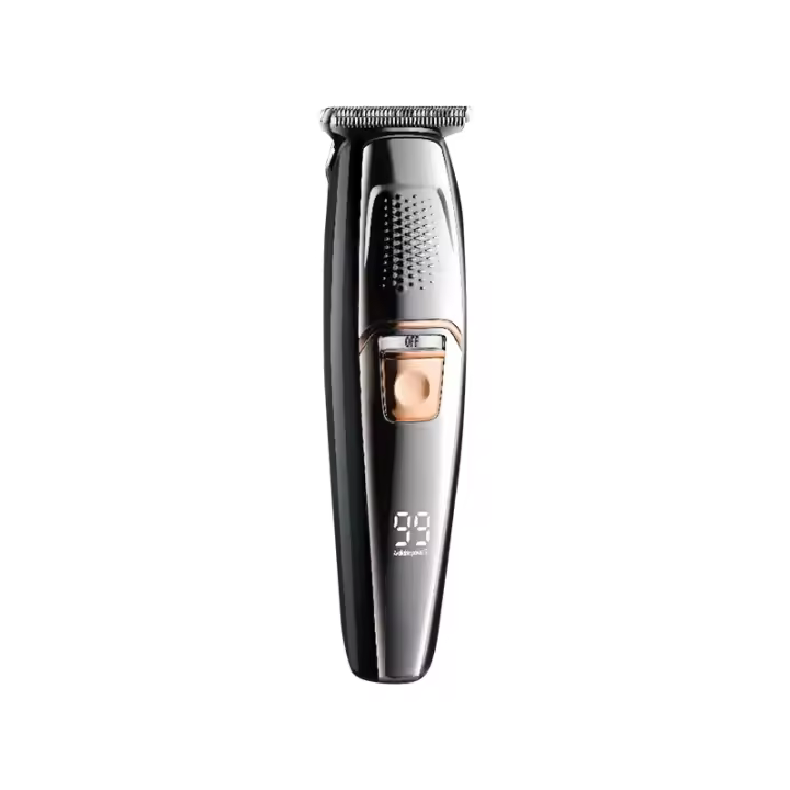 Kemei-cortadora de pelo eléctrica recargable para hombres, adultos y niños, máquina profesional inalámbrica con pantalla LCD, KM-8602 - 1