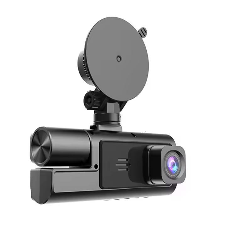 Cámara de salpicadero de coche 1080P, 3 CANALES, delantera, trasera e interior, con WiFi, DVR, grabadora de conducción, grabación en bucle, Monitor de estacionamiento 24H, Sensor G - 1