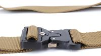 Cinturón táctico con hebilla magnética para hombre, cinturón elástico de liberación rápida, cinturón informal de nailon para pantalones de entrenamiento - details 4
