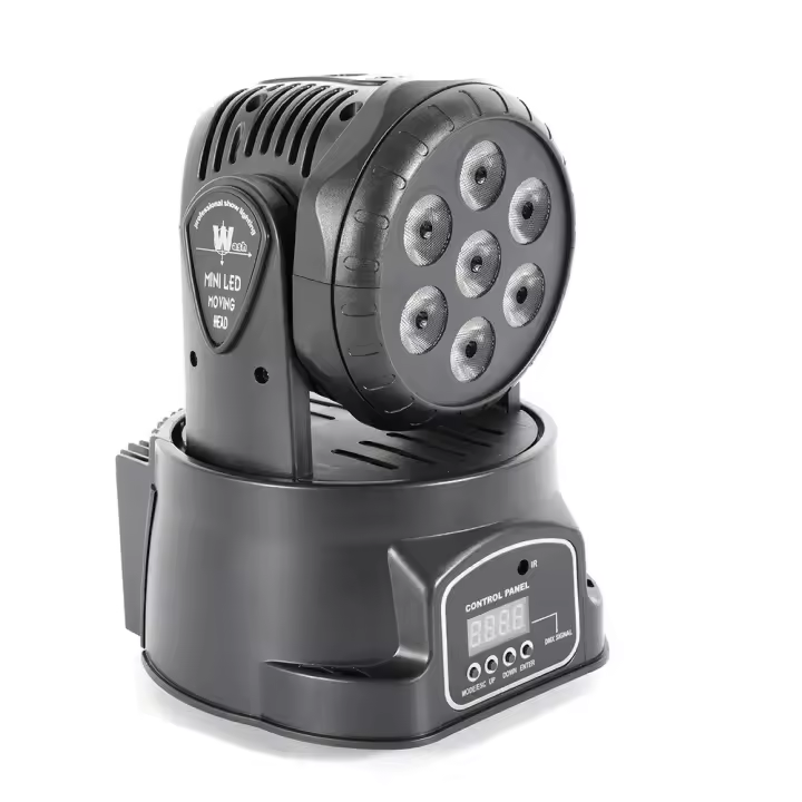 Luz de Escenario Móvil con 7 LED RGBW Lámpara de Fiesta DJ para Bar Disco DMX512 - 1
