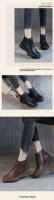 Botas ajustadas populares de otoño e invierno Maillard Botas cortas Botas de caballero marrón versátiles - details 3