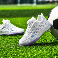 Nuevas zapatillas de fútbol para niños, calzado con botón giratorio, con Las uñas rotas - details 1