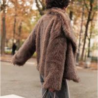 Abrigo de Piel Sintética Retro con Cuellos Largos Cálido y Grueso para Invierno - details 13